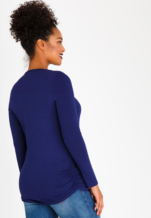 Cherry Melon - Keyhole Top with Metal Trim Cobalt