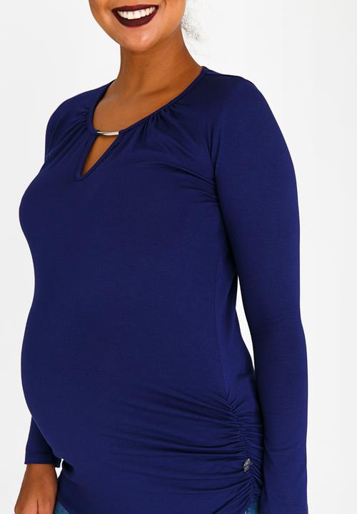 Cherry Melon - Keyhole Top with Metal Trim Cobalt