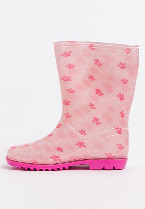 Character Fashion - Paw Patrol Wellington Boots Pale Pink