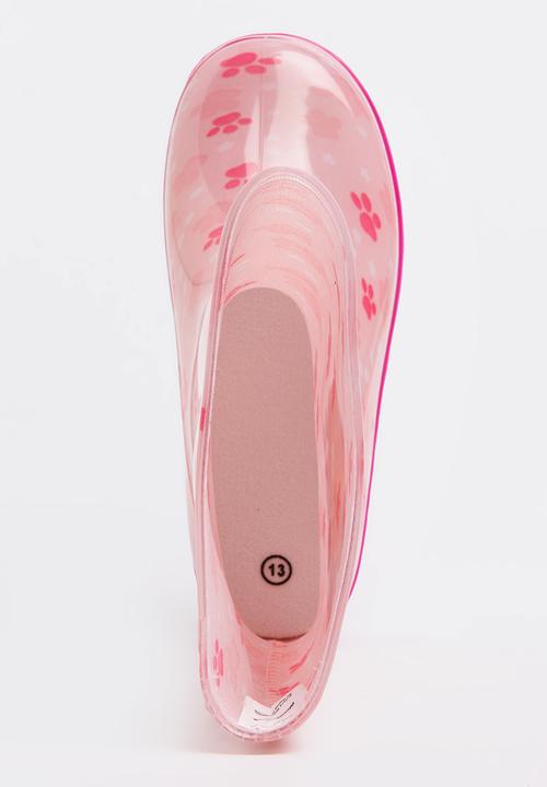 Character Fashion - Paw Patrol Wellington Boots Pale Pink