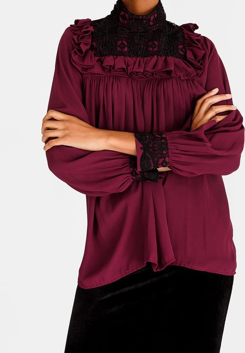 Sober - Zaria Blouse Burgundy