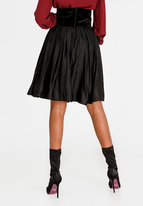 Sober - Nubia High-waist Corset Skirt Black