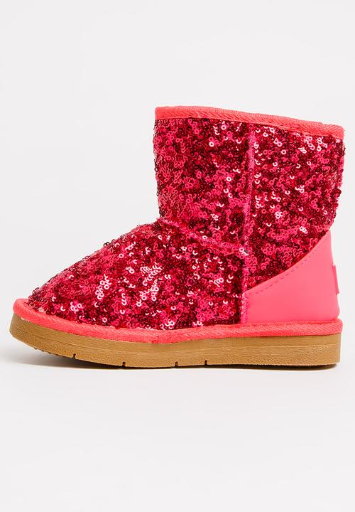Pop Candy - Sequin Boot Dark Pink
