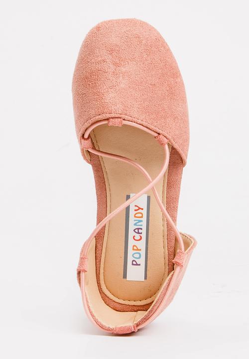 Pop Candy - Criss-Cross Slip On Mid Pink