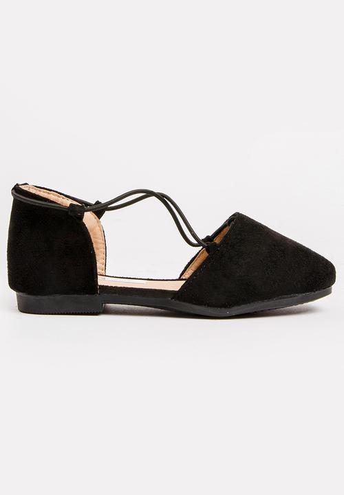 Pop Candy - Criss-Cross Slip On Black