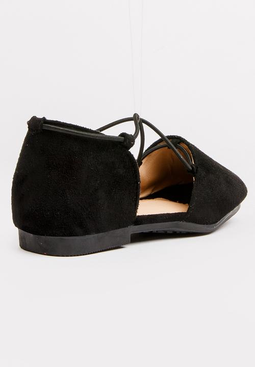 Pop Candy - Criss-Cross Slip On Black