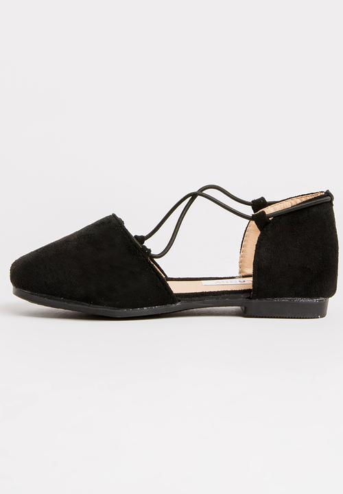 Pop Candy - Criss-Cross Slip On Black