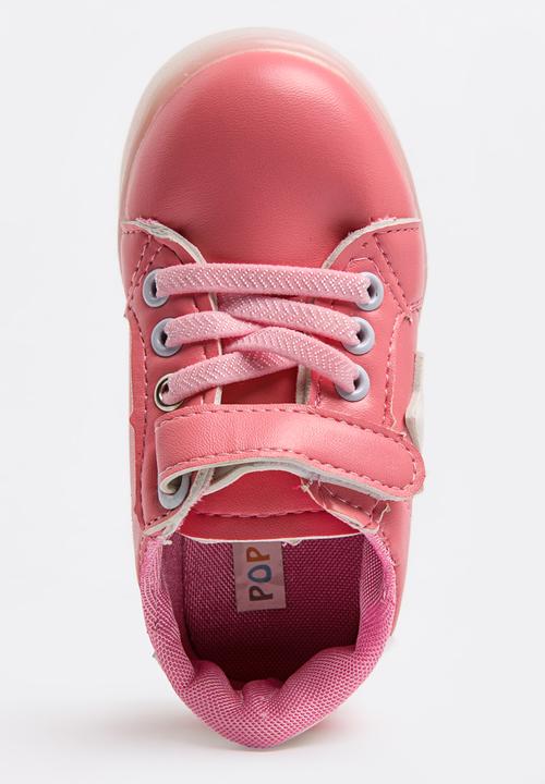 Pop Candy - Velcro strap light up sneaker - pink 