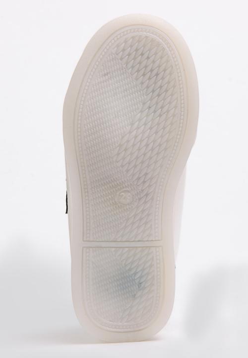 Pop Candy - Velcro Strap Light Up Sneaker White