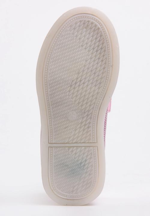 Pop Candy - Velcro Strap Light Up Sneaker Mid Pink