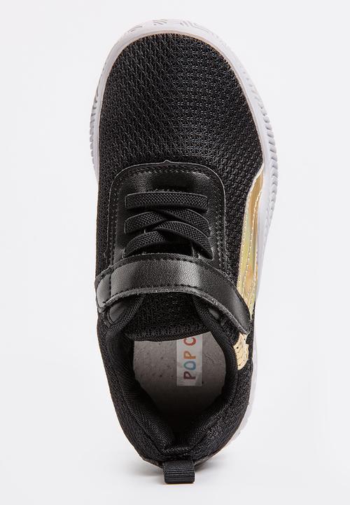 Pop Candy - Velcro Strap Sneaker Black