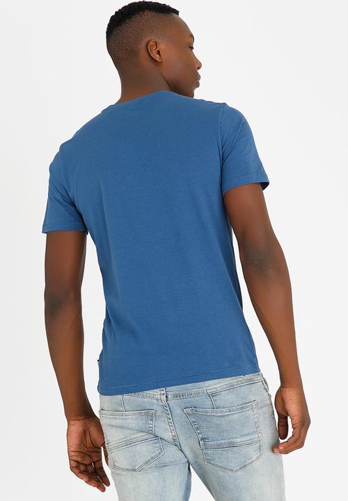 Only & Sons - Baldur Slim Fit Crew Neck Tee Blue