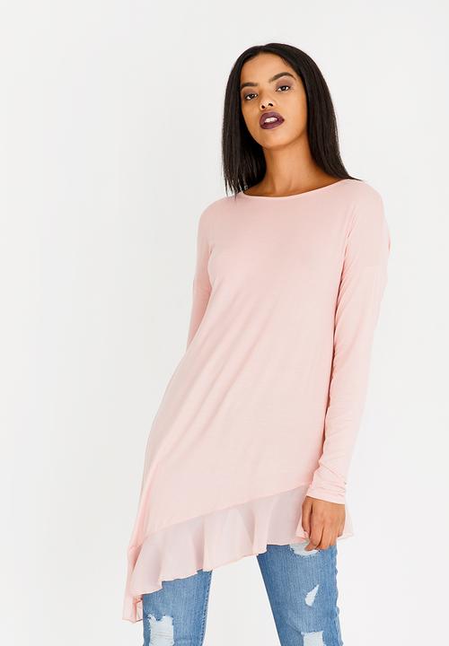 Revenge - Asymmetrical Top Mid Pink