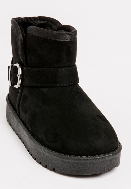 Pop Candy - Buckled Detailed Boot Black