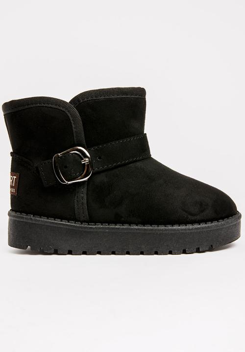 Pop Candy - Buckled Detailed Boot Black