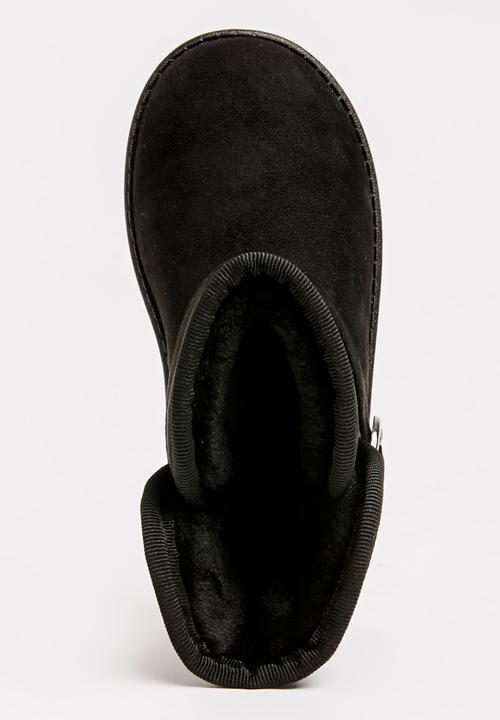 Pop Candy - Buckled Detailed Boot Black