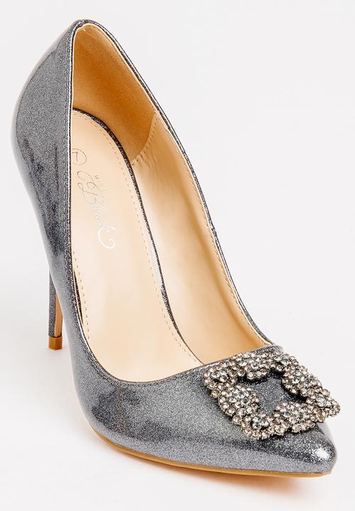 Miss Black - Manolo Court Heels Grey