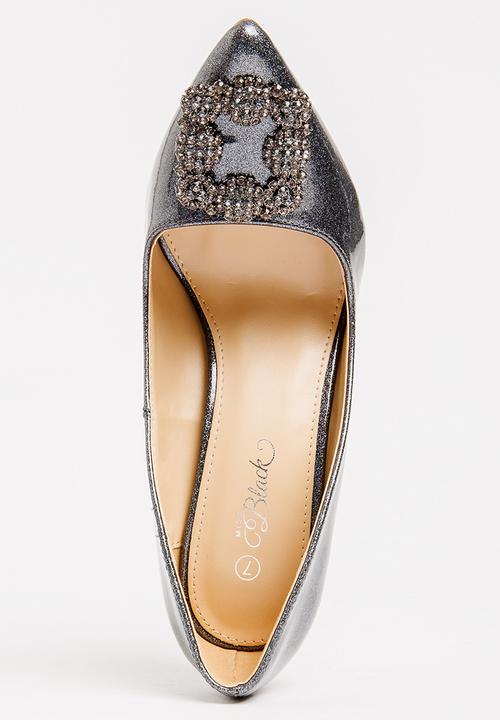 Miss Black - Manolo Court Heels Grey