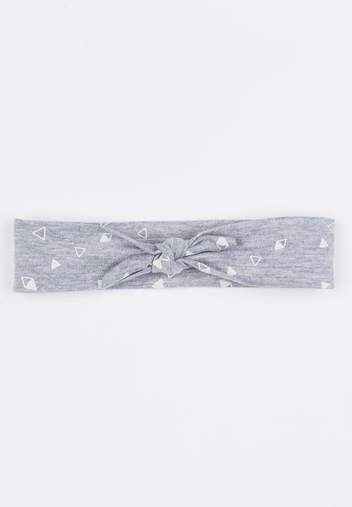Pickalilly - Tied Headband Mid Grey