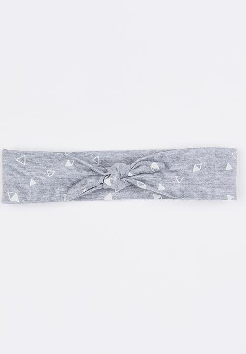 Pickalilly - Tied Headband Mid Grey