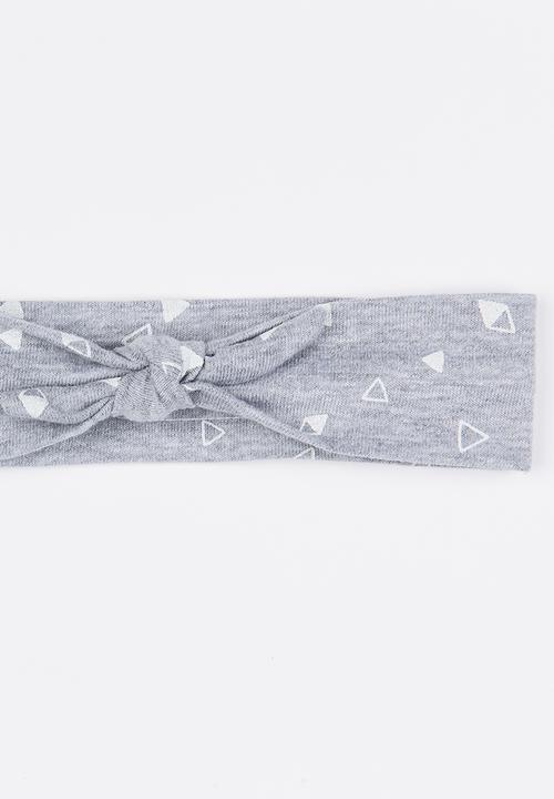 Pickalilly - Tied Headband Mid Grey