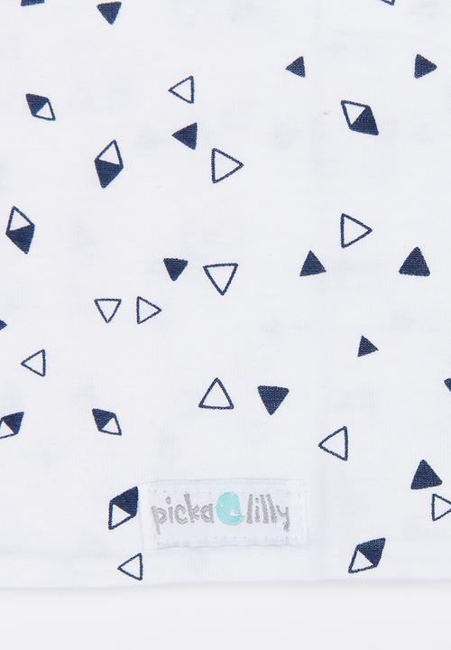 Pickalilly - Printed Snoodlet Scarve White