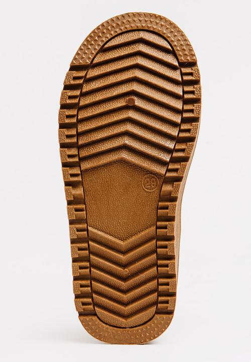 Pop Candy - Buckled Detailed Boot Tan