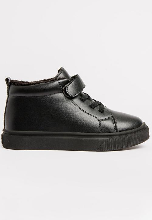 Pop Candy - Boys Hi Top Sneaker Black