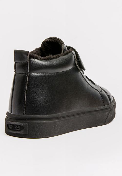 Pop Candy - Boys Hi Top Sneaker Black