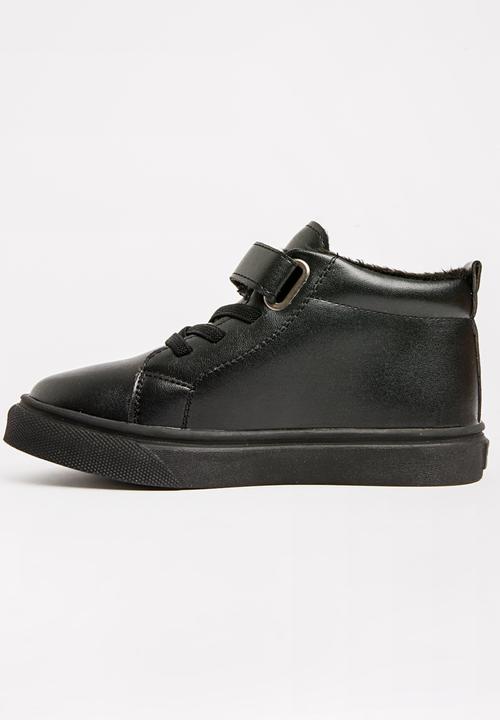Pop Candy - Boys Hi Top Sneaker Black