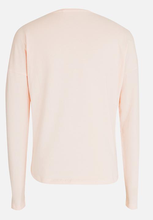 Name It - Printed Long Sleeve Tee Peach