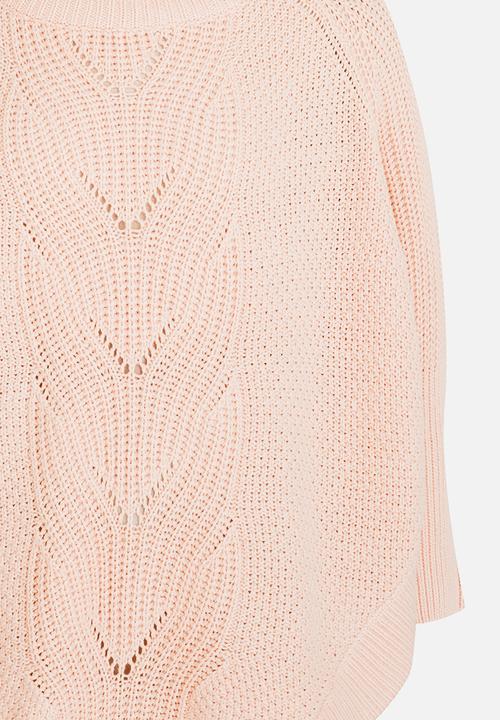 Name It - Girls Poncho Jersey Pale Pink
