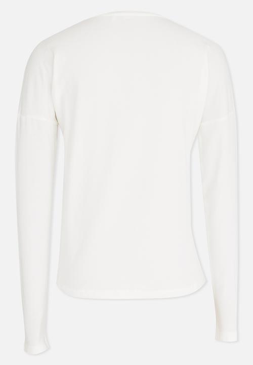 Name It - Printed Long Sleeve Tee White