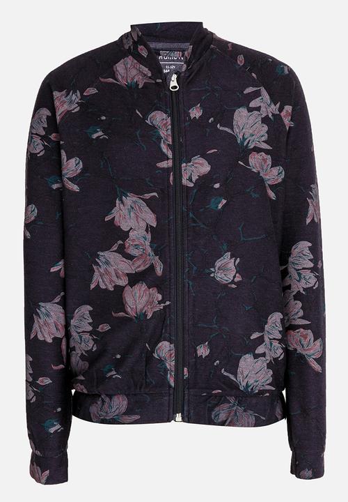 Name It - Printed Bomber Jacket Navy