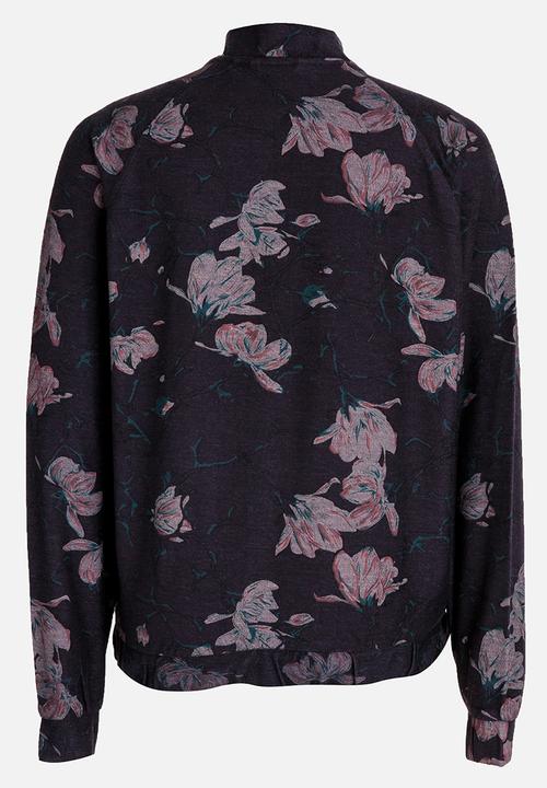 Name It - Printed Bomber Jacket Navy