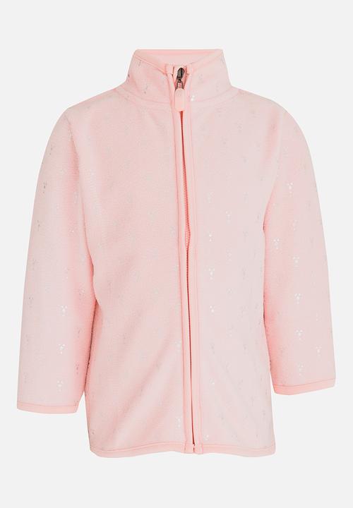 Pop Candy - AOP Fleece Jacket Pale Pink