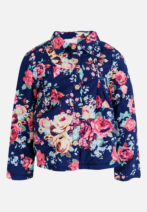Pop Candy - Printed Jacket Navy