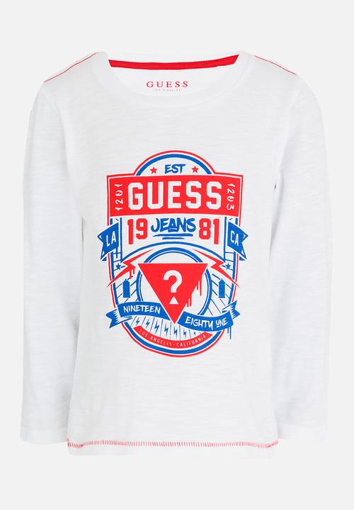 GUESS - Boys Guess Jeans 1981 Tee White