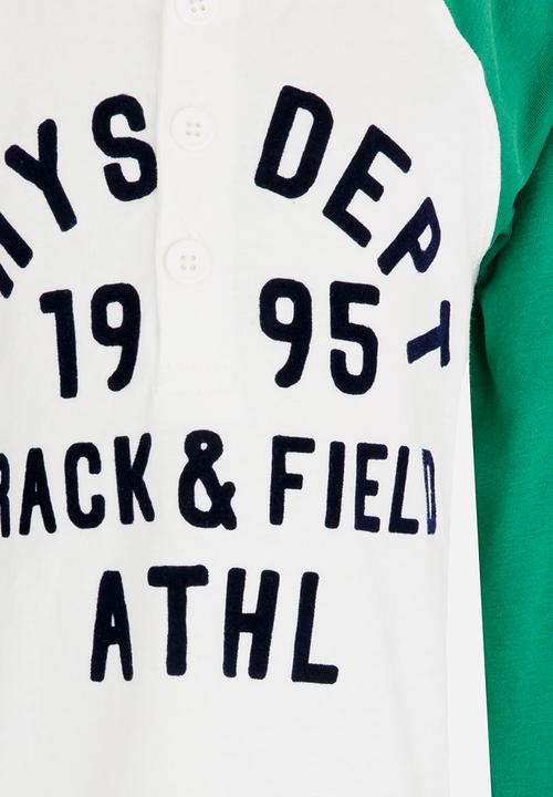MINOTI - Grandad Raglan Sleeve Tee Off White