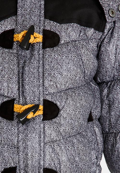 MINOTI - Fur Trim Padded Jacket Grey