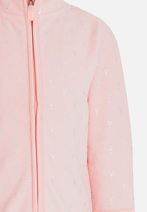 Pop Candy - AOP Fleece Jacket Pale Pink
