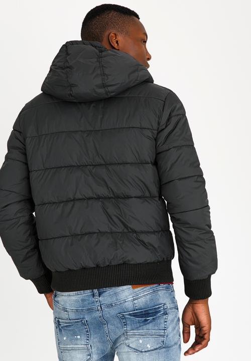 STYLE REPUBLIC - Hooded Puffer Jacket Dark Grey