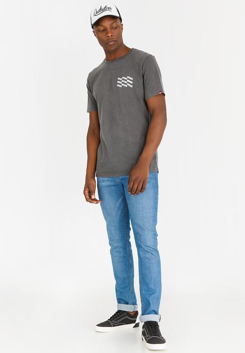 Quiksilver - Bad Tuners Printed Tshirt Charcoal