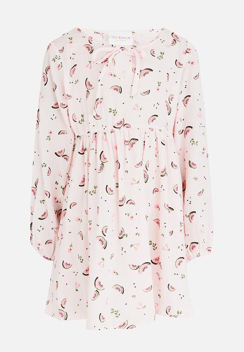 Pop Candy - Printed Dress Mid Pink