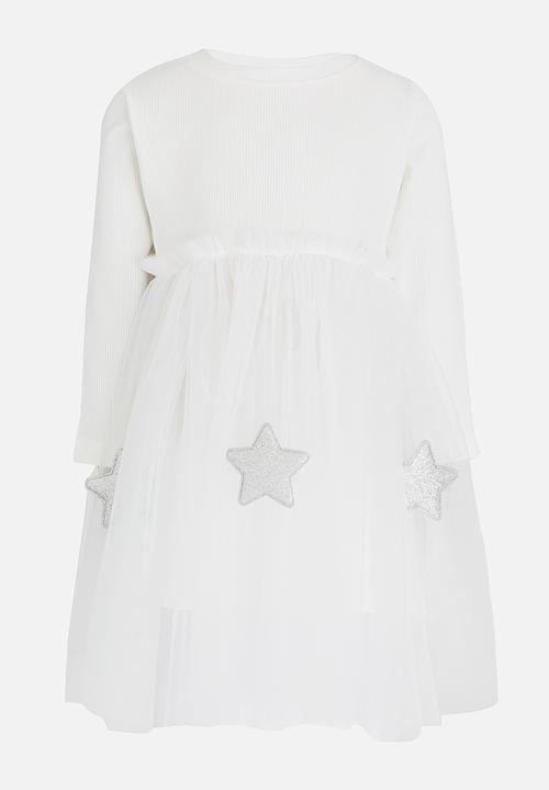 Pop Candy - Lace Detail Dress White