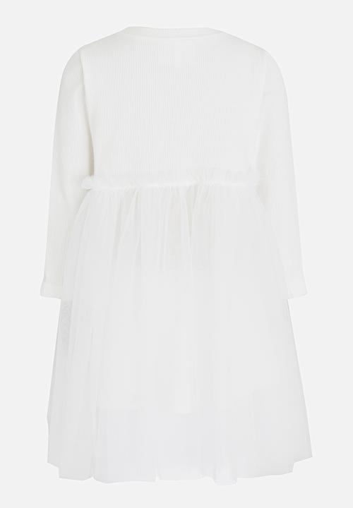 Pop Candy - Lace Detail Dress White