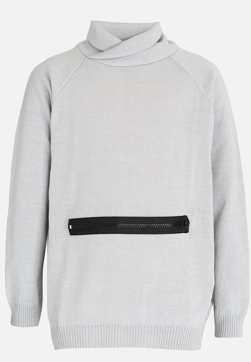 Rebel Republic - Zip Hooded Jersey Grey Melange