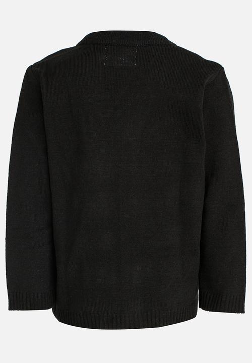 See-Saw - V-Neck Cardigan Black