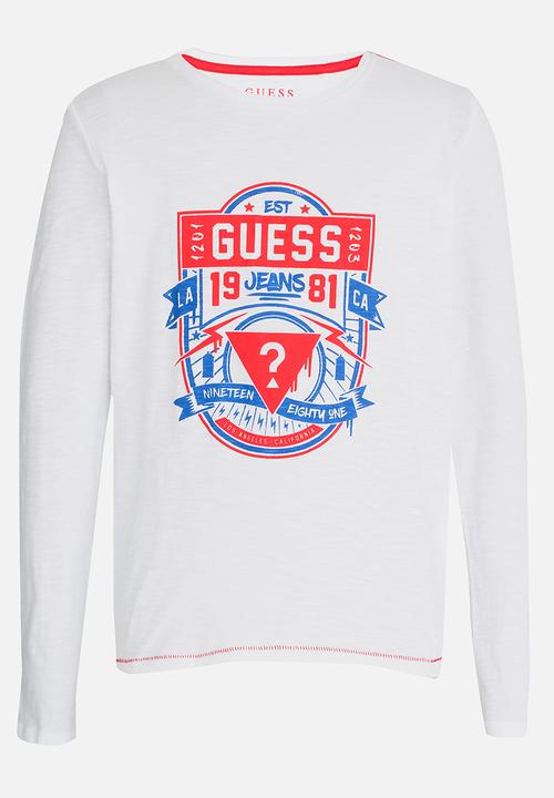 GUESS - Boys Guess Jeans 1981 White Tee