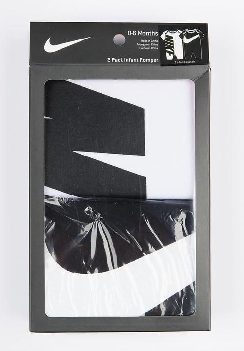 Nike - Oversized Logo Romper 2 Piece Set Black